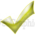 illustration - yellow-checkmark-glossy-120-png